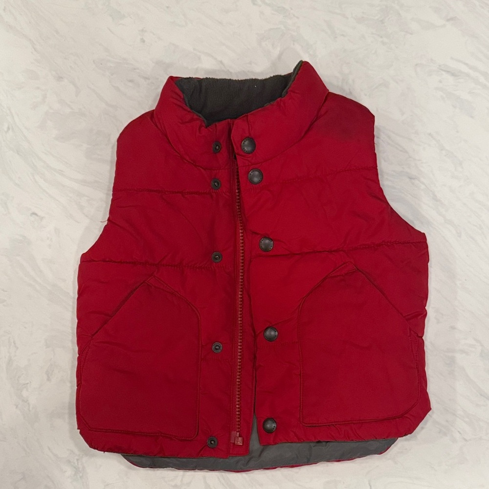 GAP Kids Red Puffer Vest